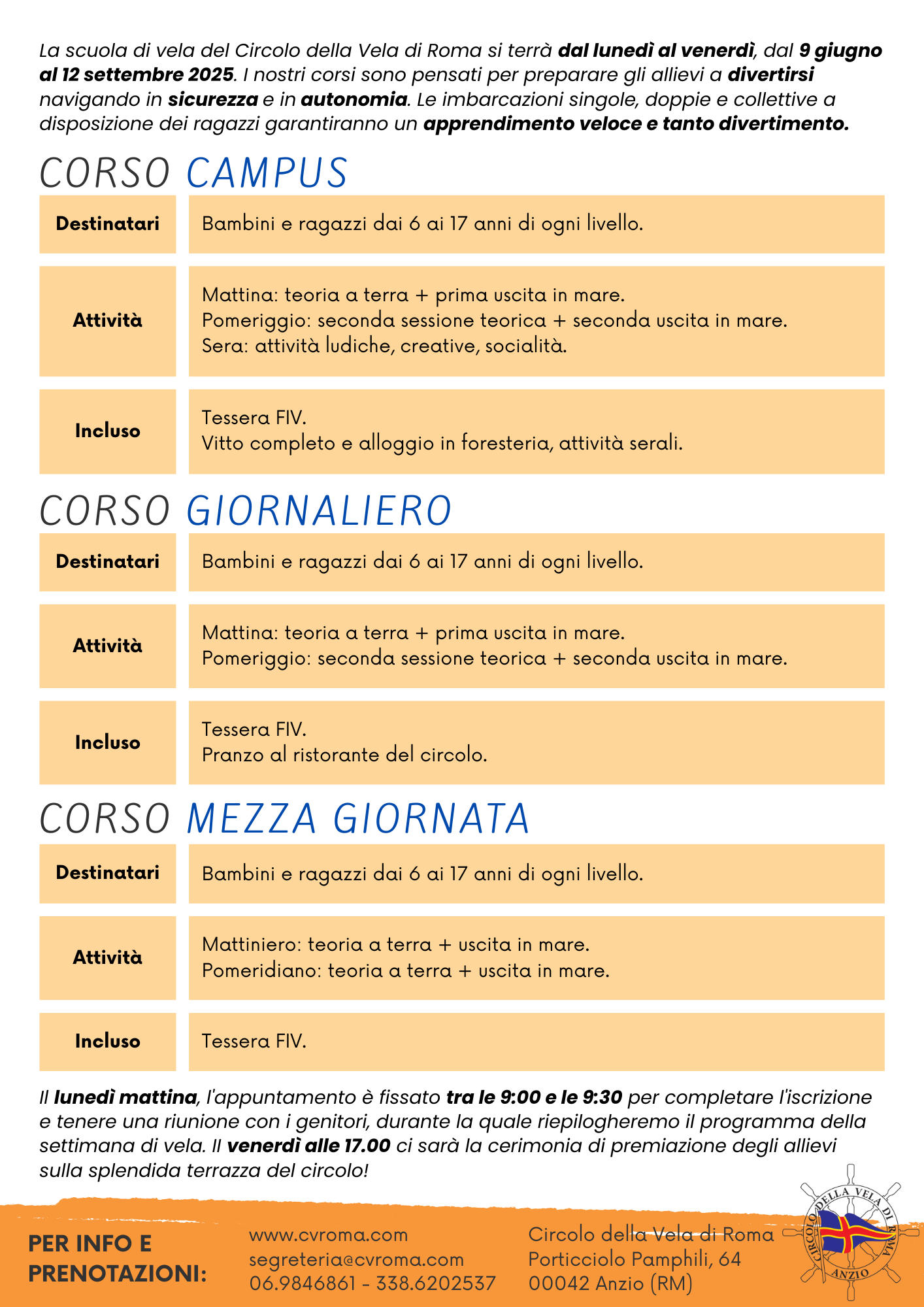 CVR Scuola Vela estate 2025 2s